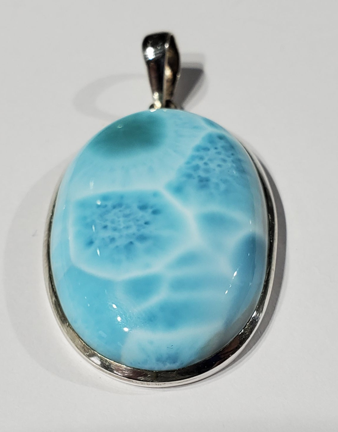 Larimar Pendant in Sterling Silver