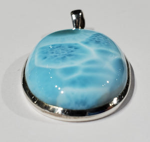 Larimar Pendant in Sterling Silver