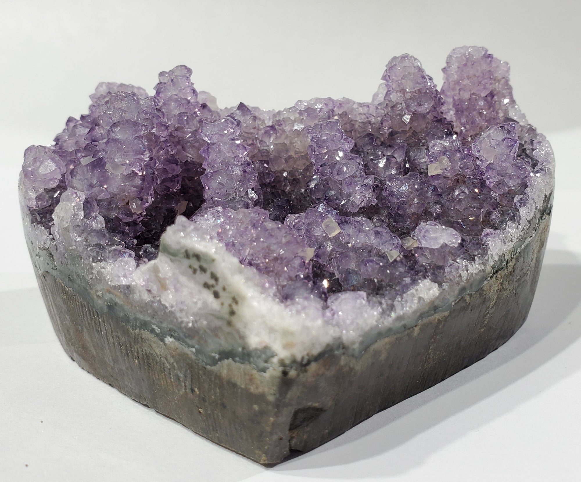 Druzy Amethyst Stalactite Heart, Uruguay