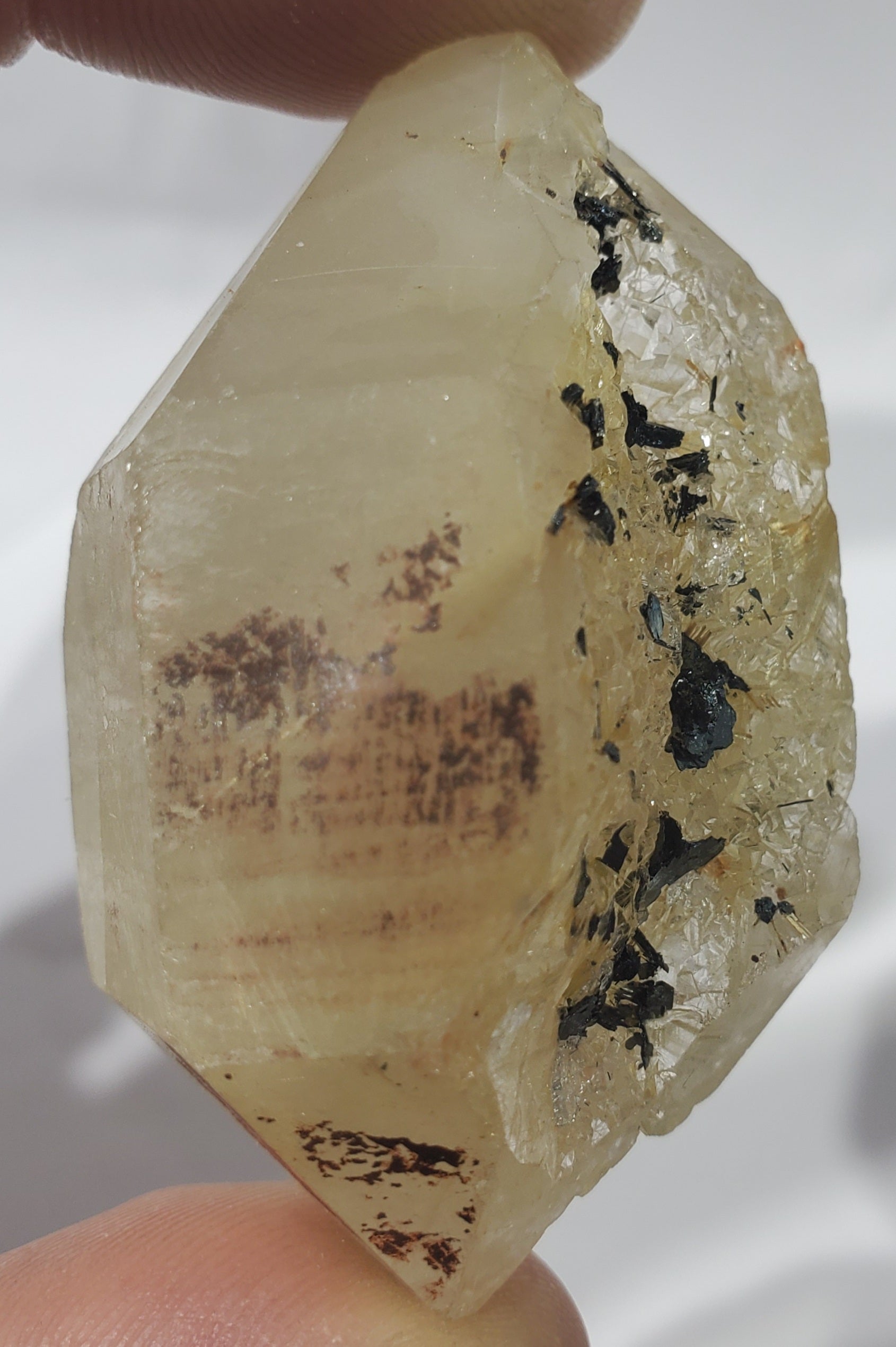 Double Terminated Rutilated Quartz w/ Hematite, Brasil