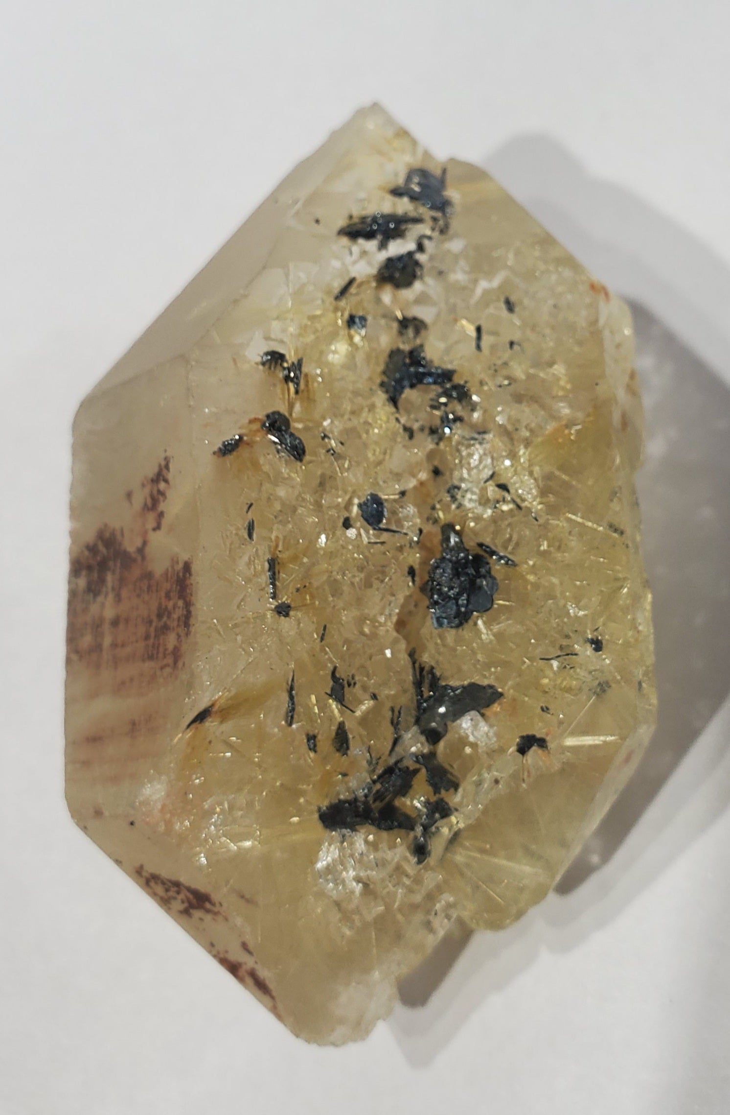 Double Terminated Rutilated Quartz w/ Hematite, Brasil