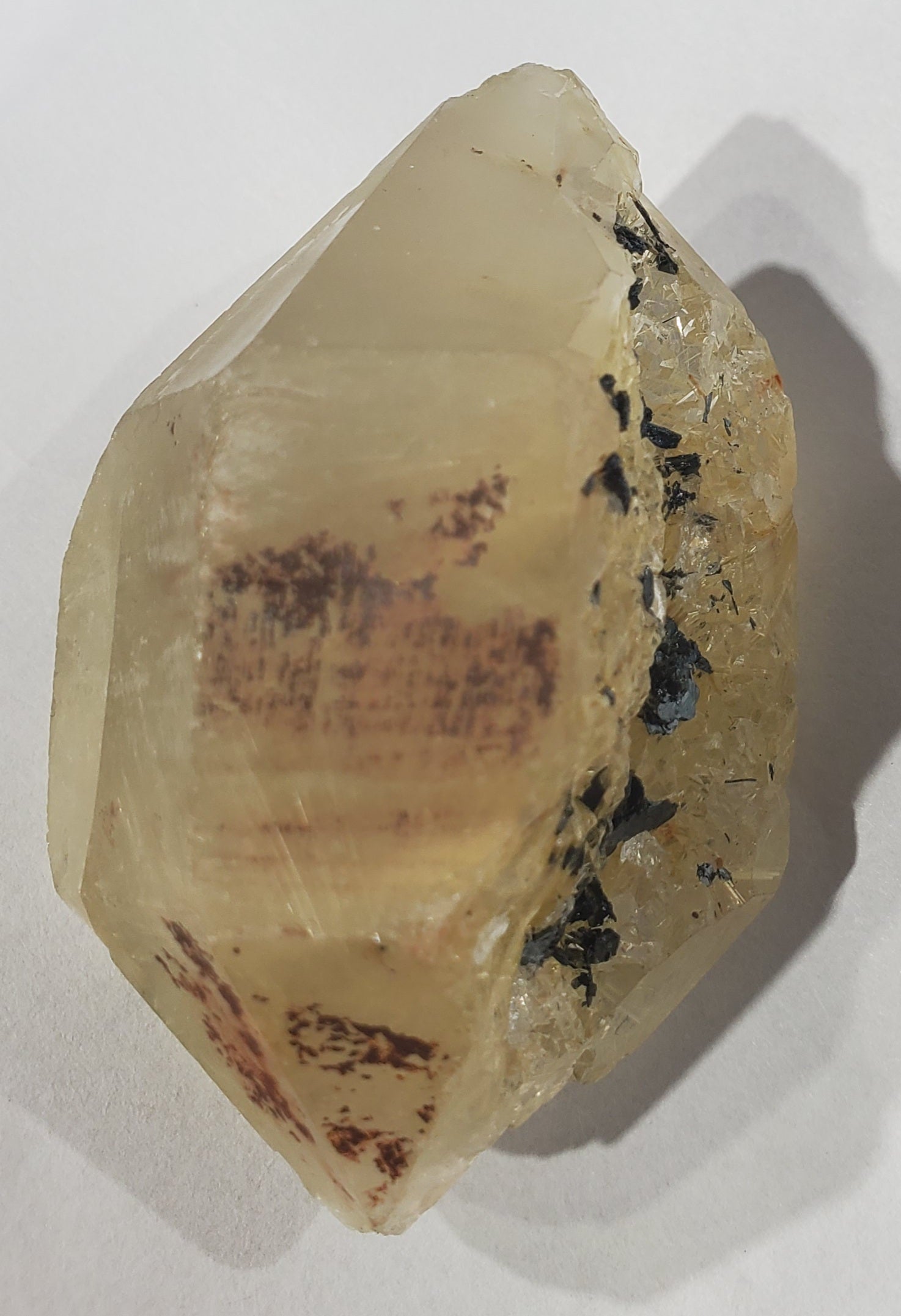 Double Terminated Rutilated Quartz w/ Hematite, Brasil