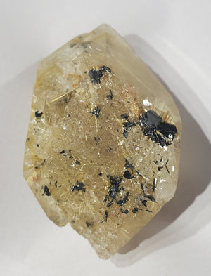Double Terminated Rutilated Quartz w/ Hematite, Brasil