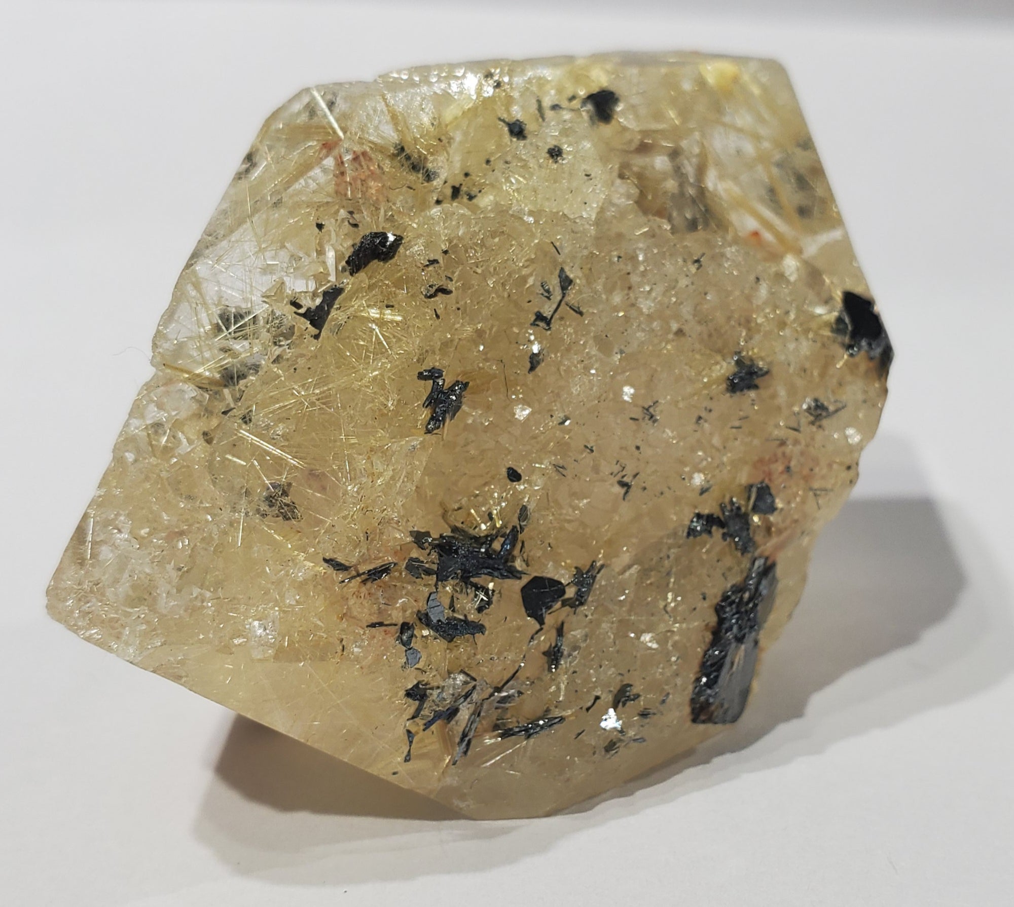 Double Terminated Rutilated Quartz w/ Hematite, Brasil