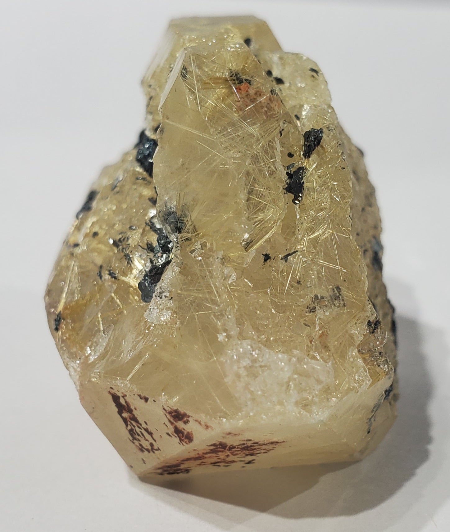 Double Terminated Rutilated Quartz w/ Hematite, Brasil