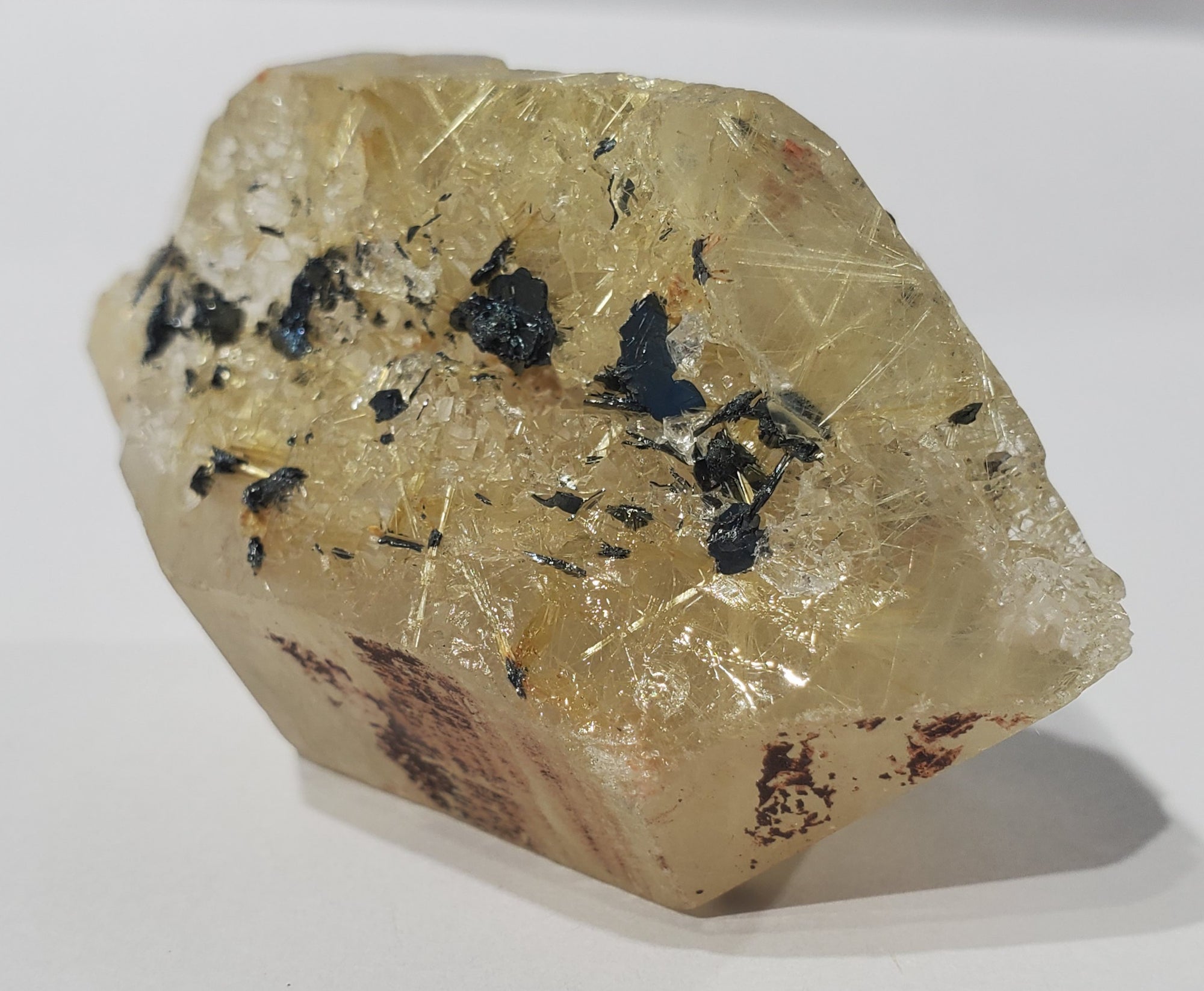 Double Terminated Rutilated Quartz w/ Hematite, Brasil