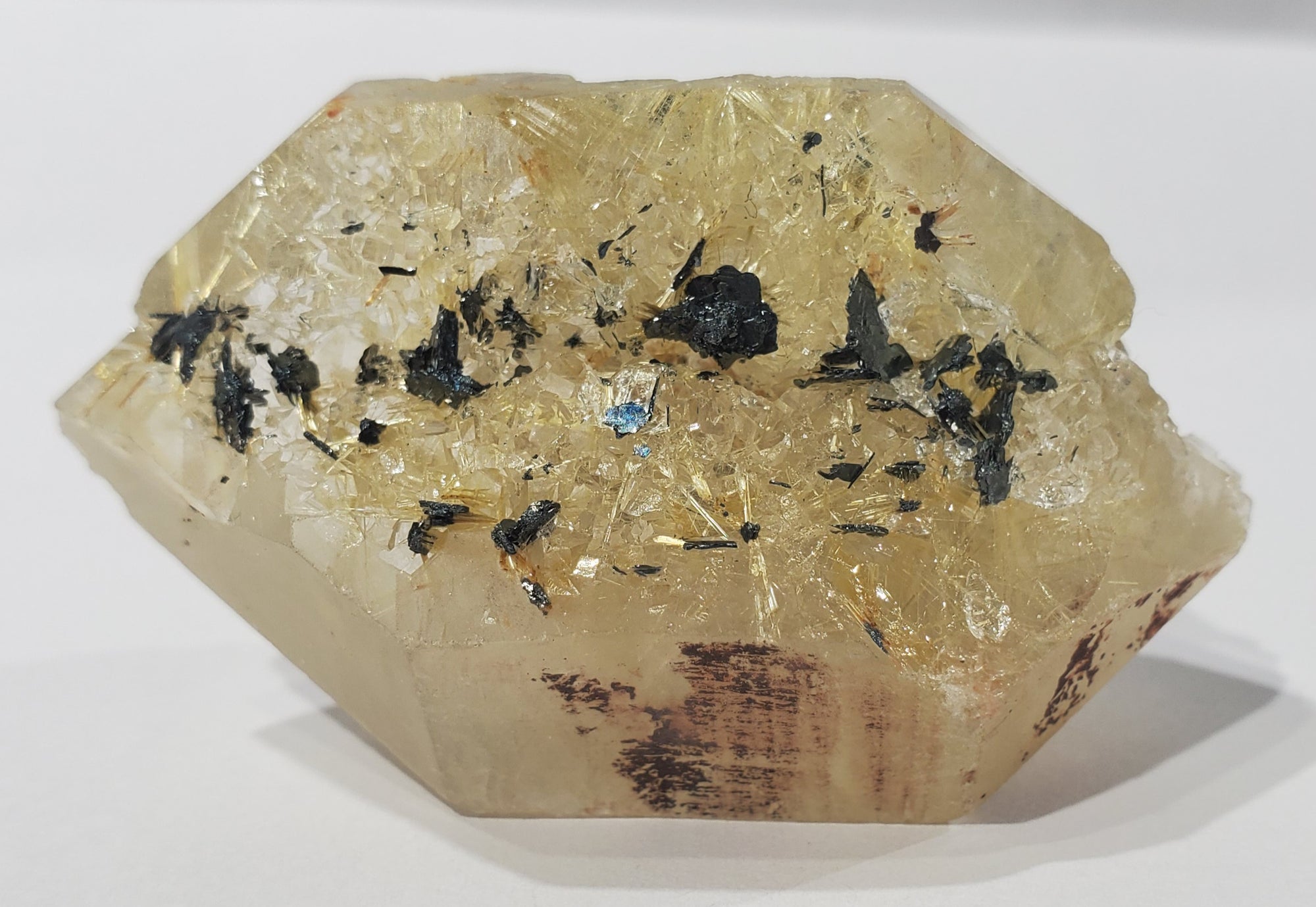 Double Terminated Rutilated Quartz w/ Hematite, Brasil