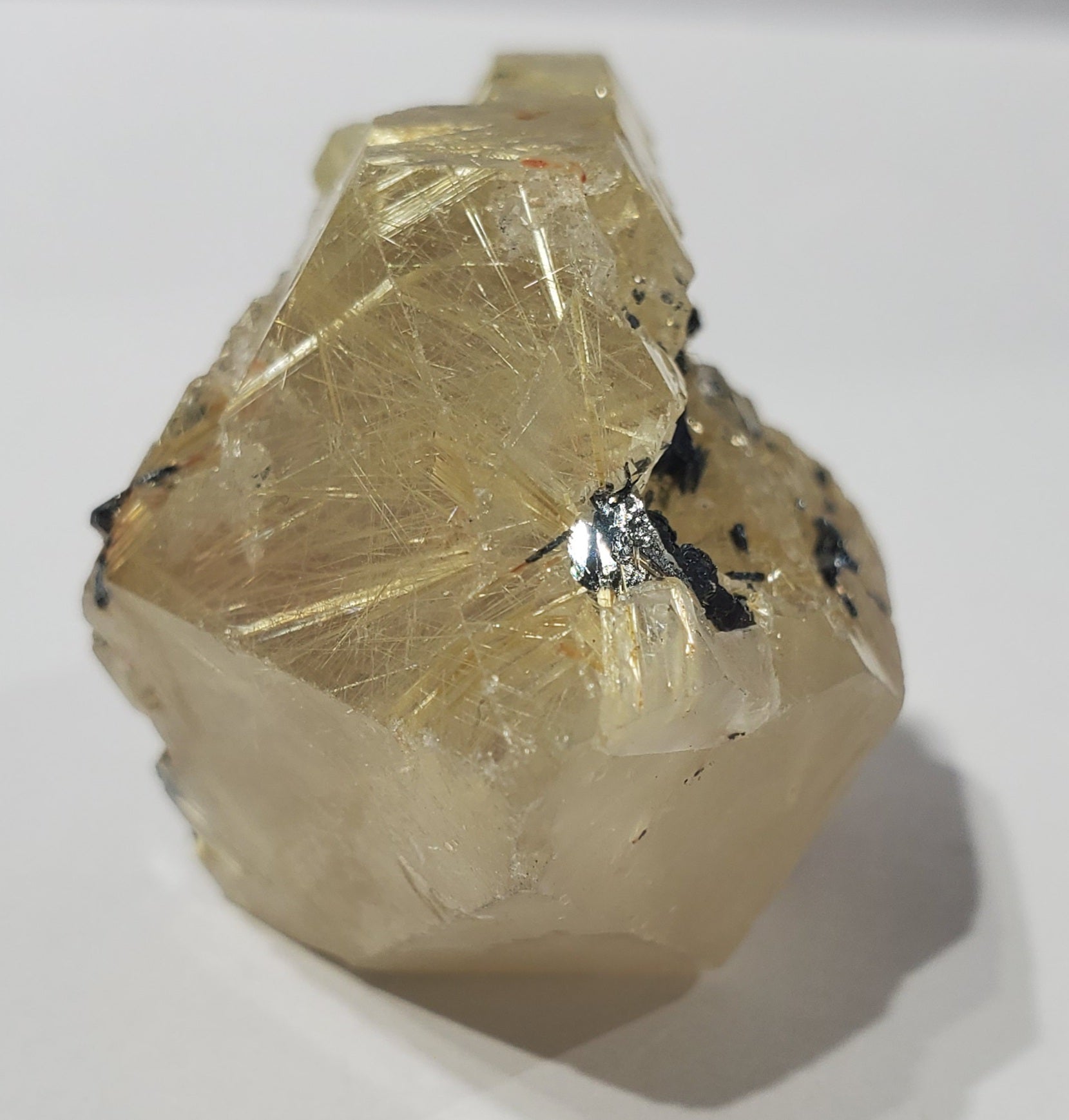 Double Terminated Rutilated Quartz w/ Hematite, Brasil