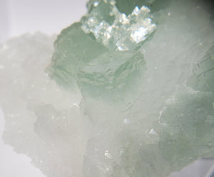 Fluorite on Quartz, China
