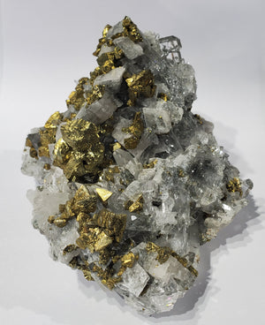 Chalcopyrite w/ Quartz and Calcite, China