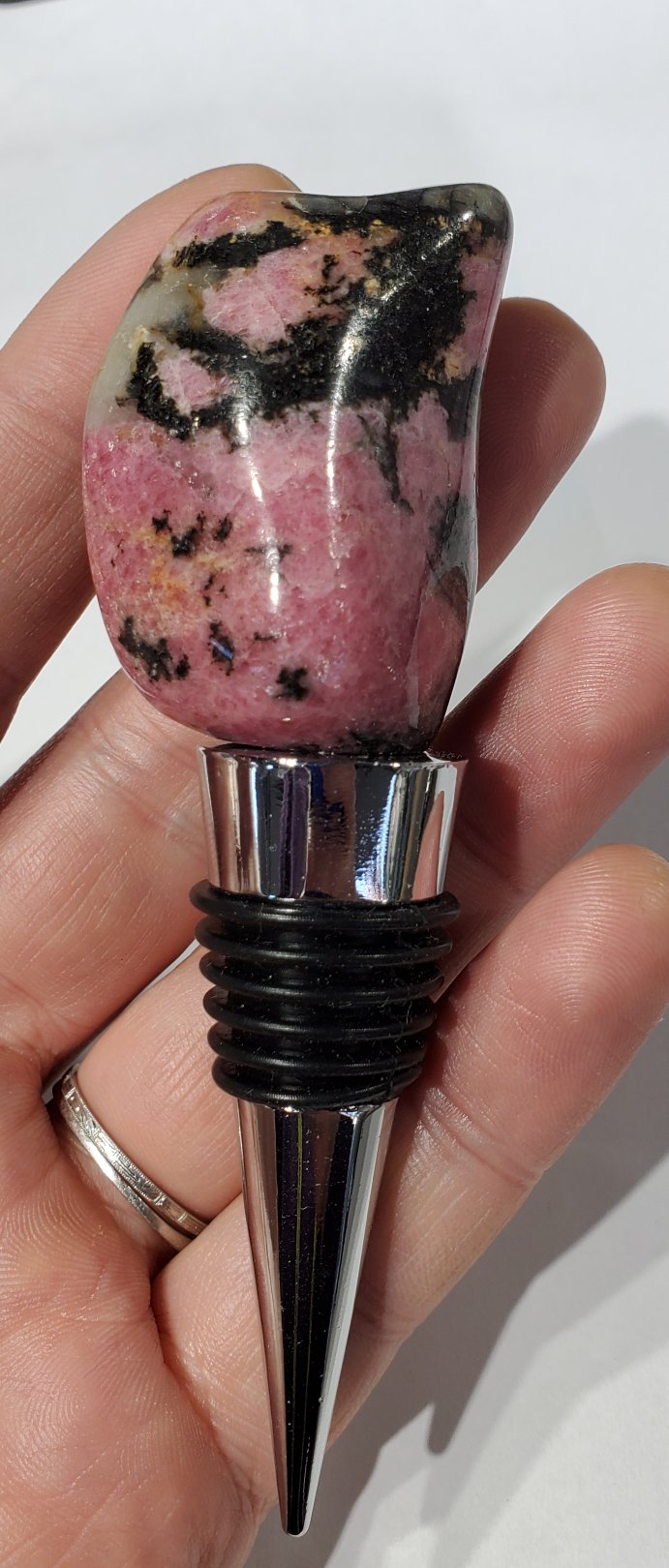 Rhodonite Wine Stopper