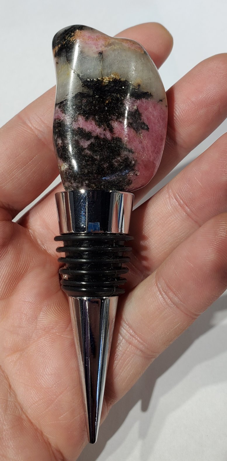 Rhodonite Wine Stopper