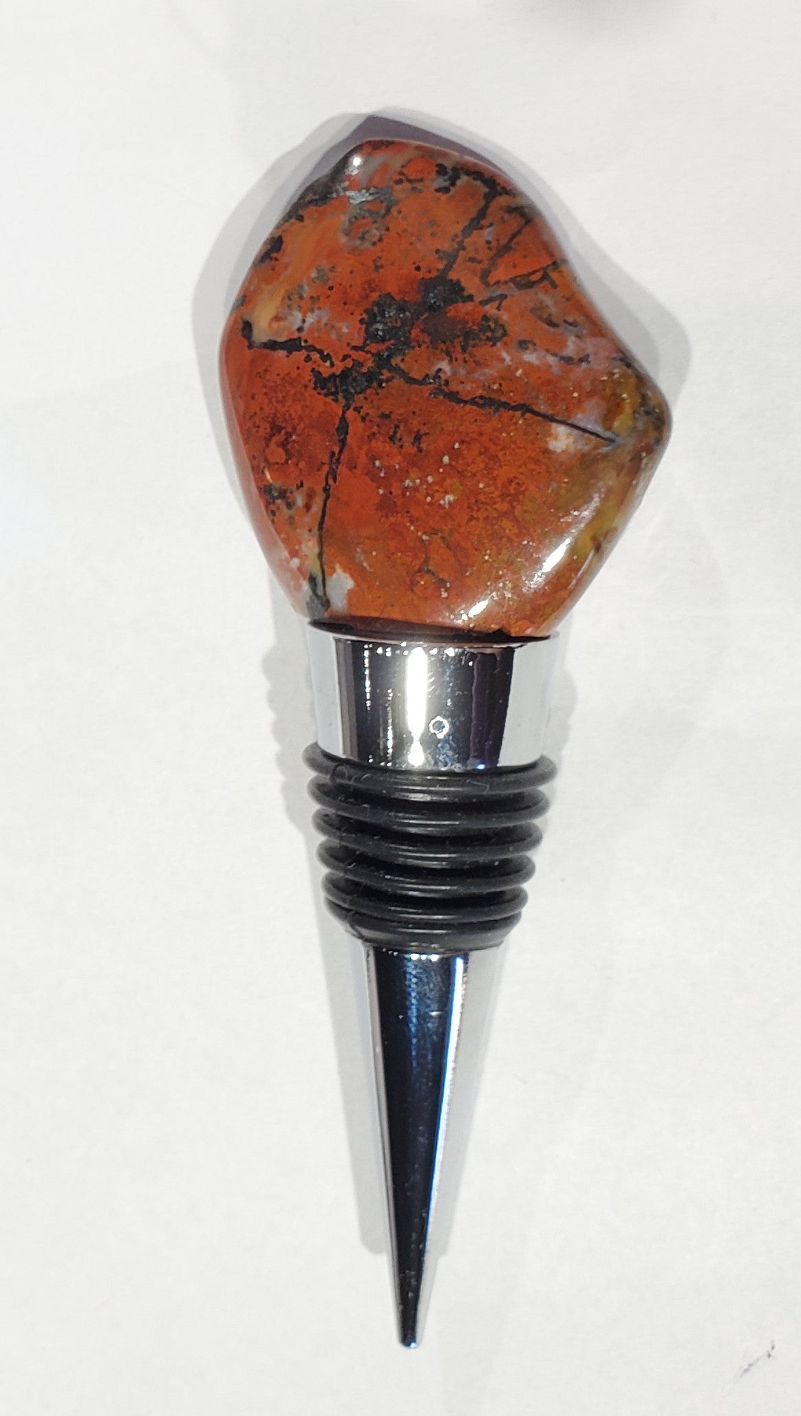 Chestnut Jasper Wine Stopper