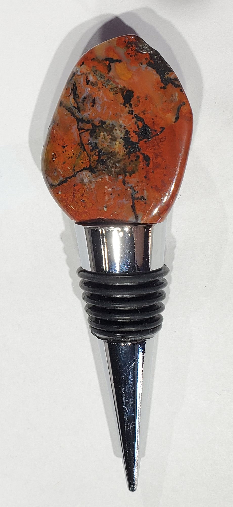 Chestnut Jasper Wine Stopper