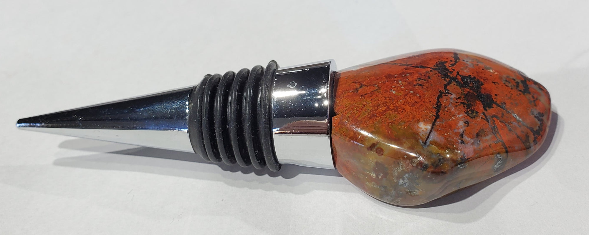 Chestnut Jasper Wine Stopper