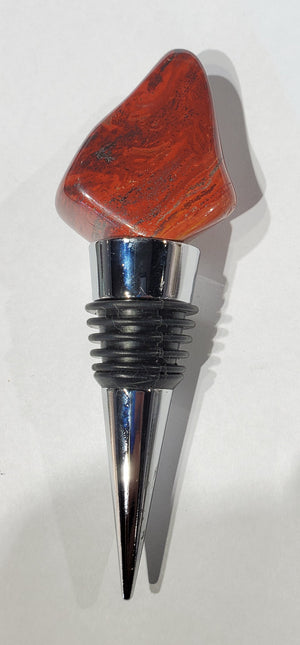 Chestnut Jasper Wine Stopper