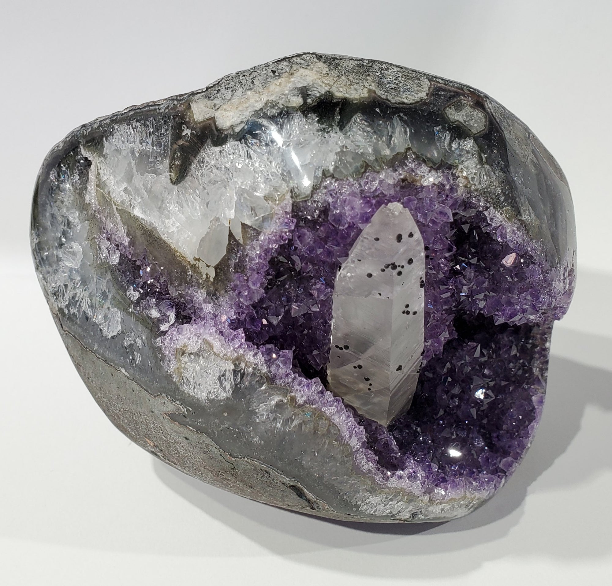 Amethyst w/ Calcite, Uruguay