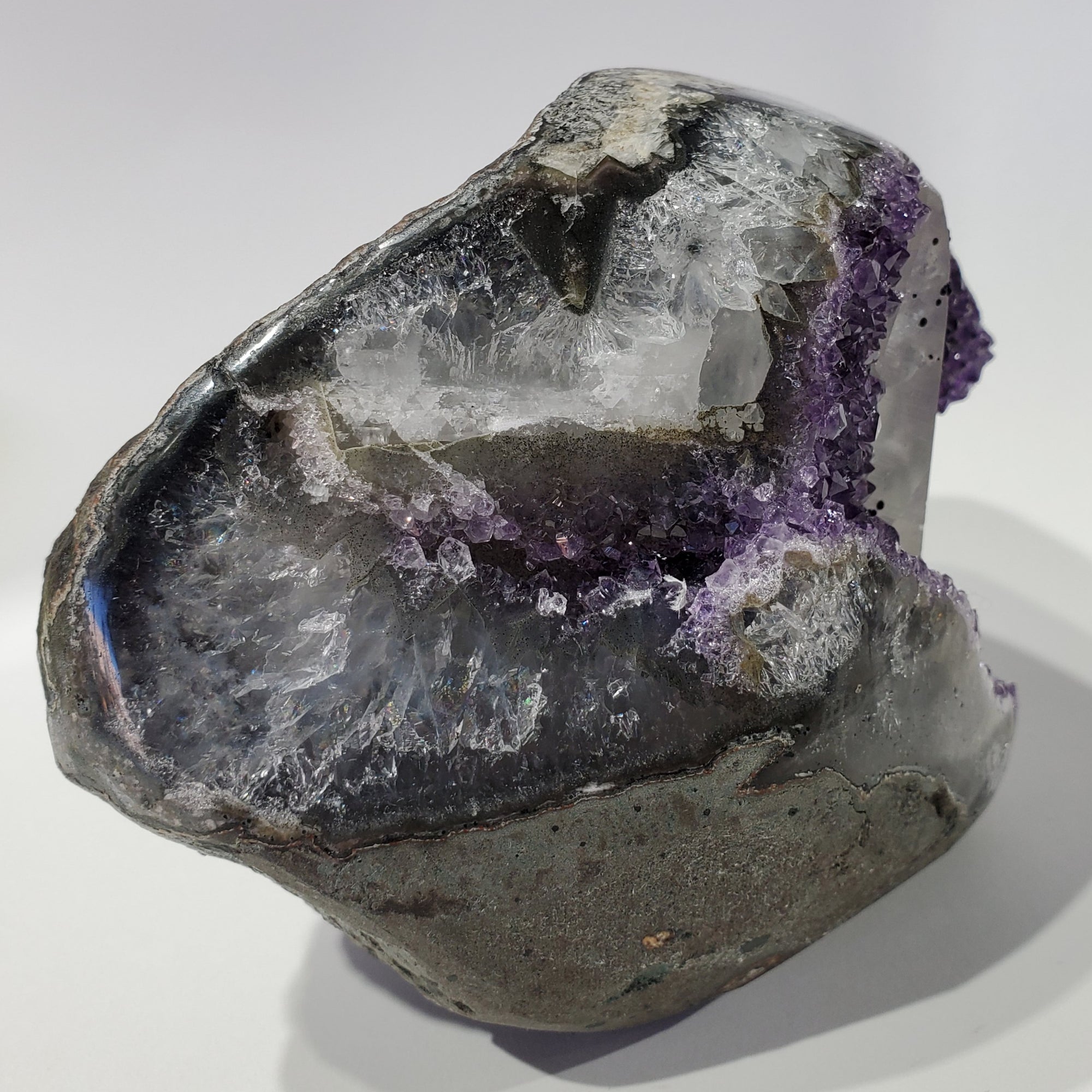 Amethyst w/ Calcite, Uruguay