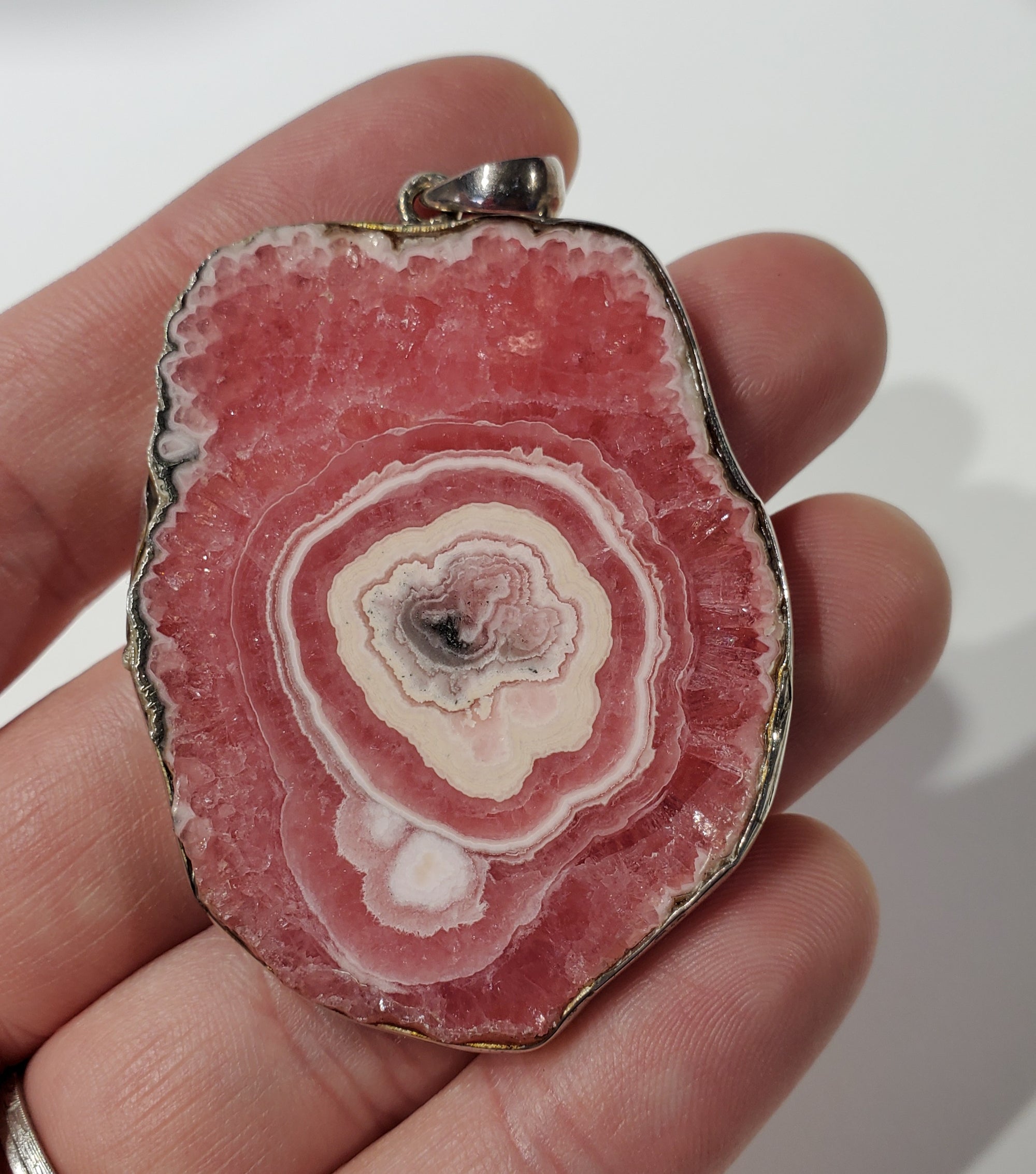 Rhodochrosite Stalactite Pendant