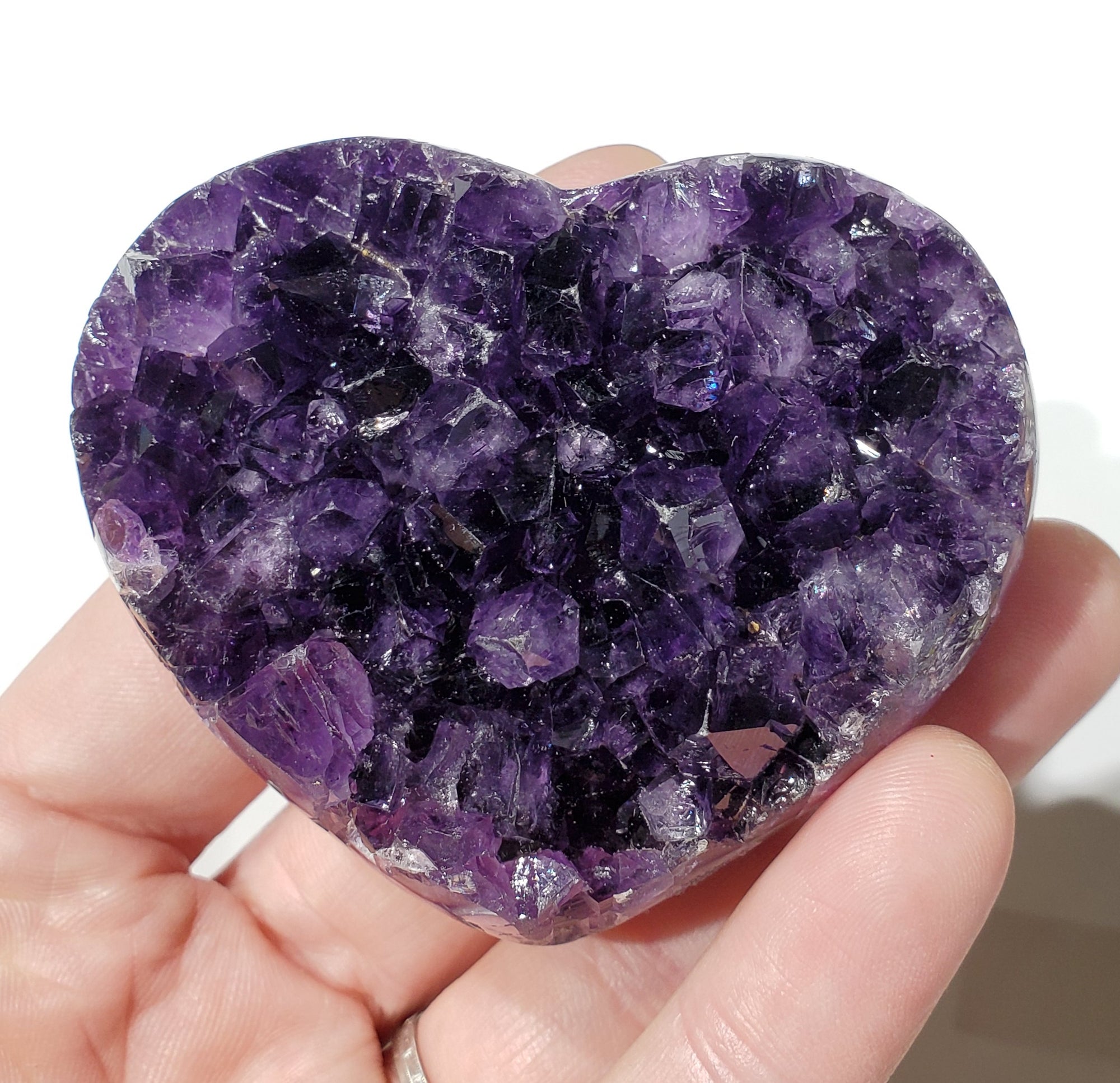 Amethyst Geode Heart, Uruguay