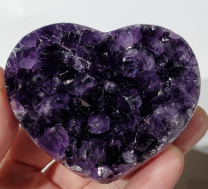 Amethyst Geode Heart, Uruguay