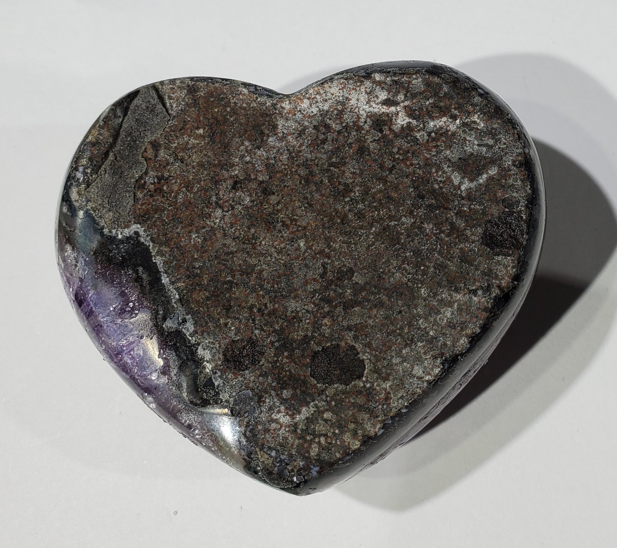 Amethyst Geode Heart, Uruguay