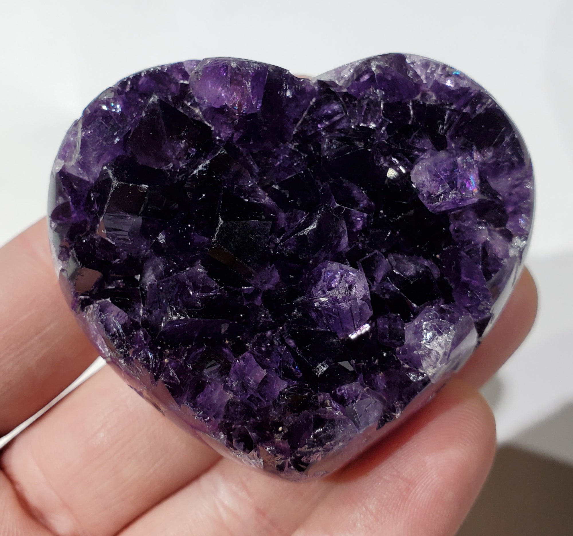 Amethyst Geode Heart, Uruguay