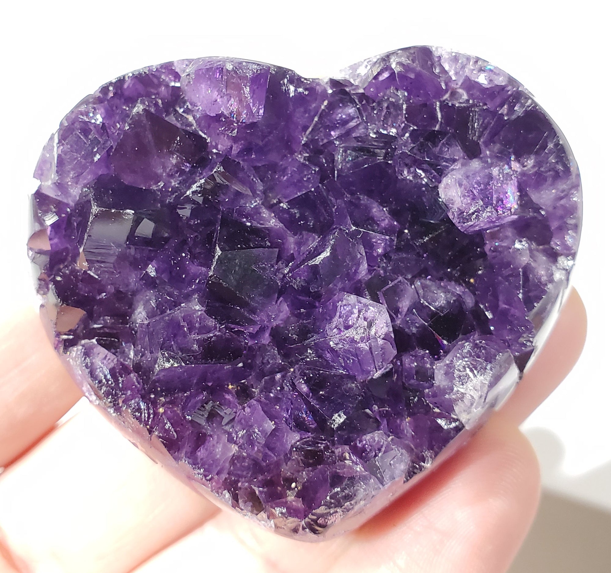 Amethyst Geode Heart, Uruguay