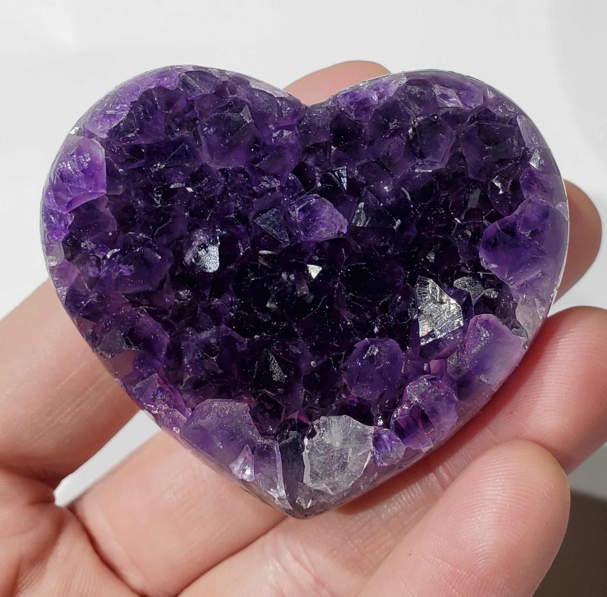 Amethyst Geode Heart, Uruguay