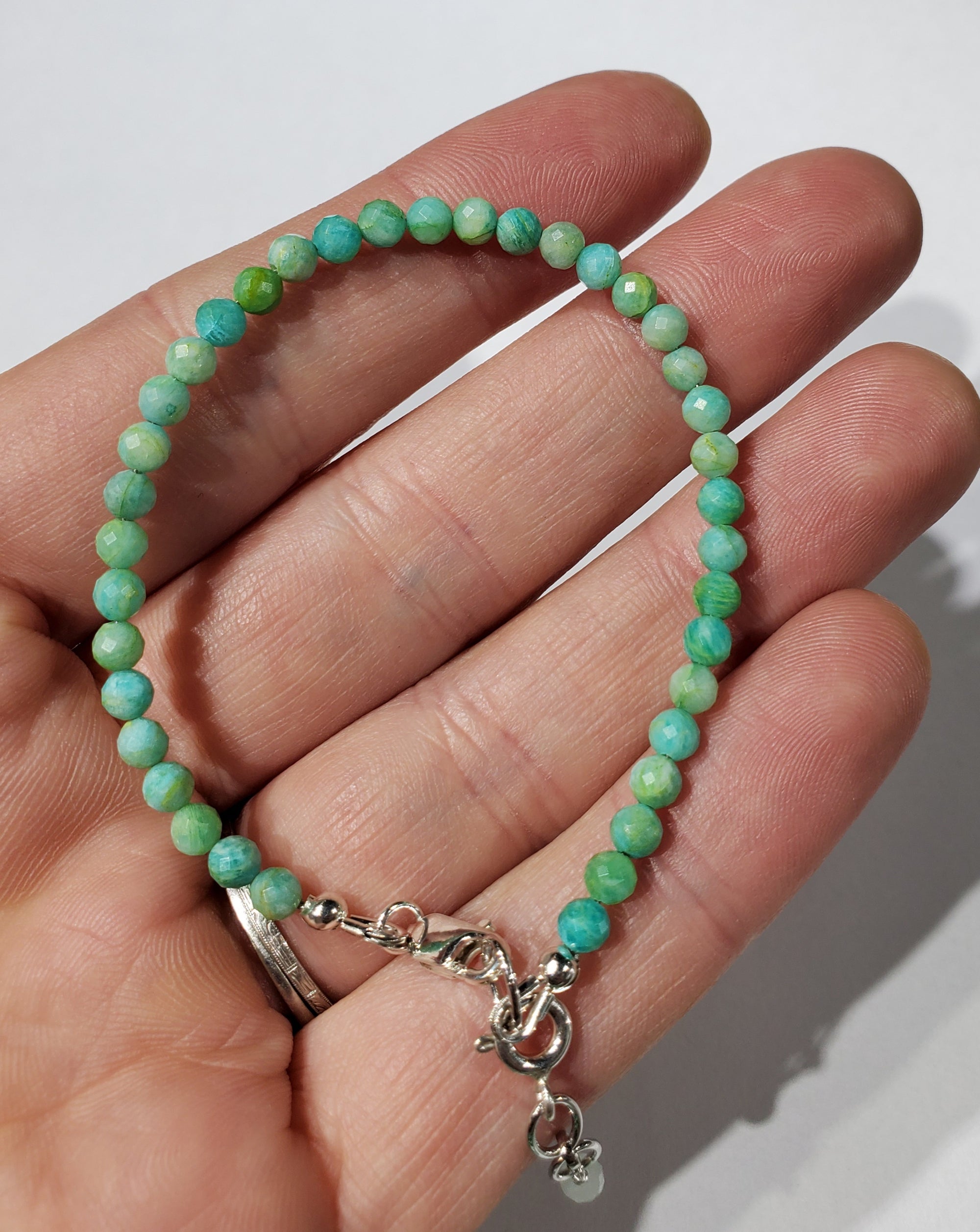 Faceted Amazonite Bracelet