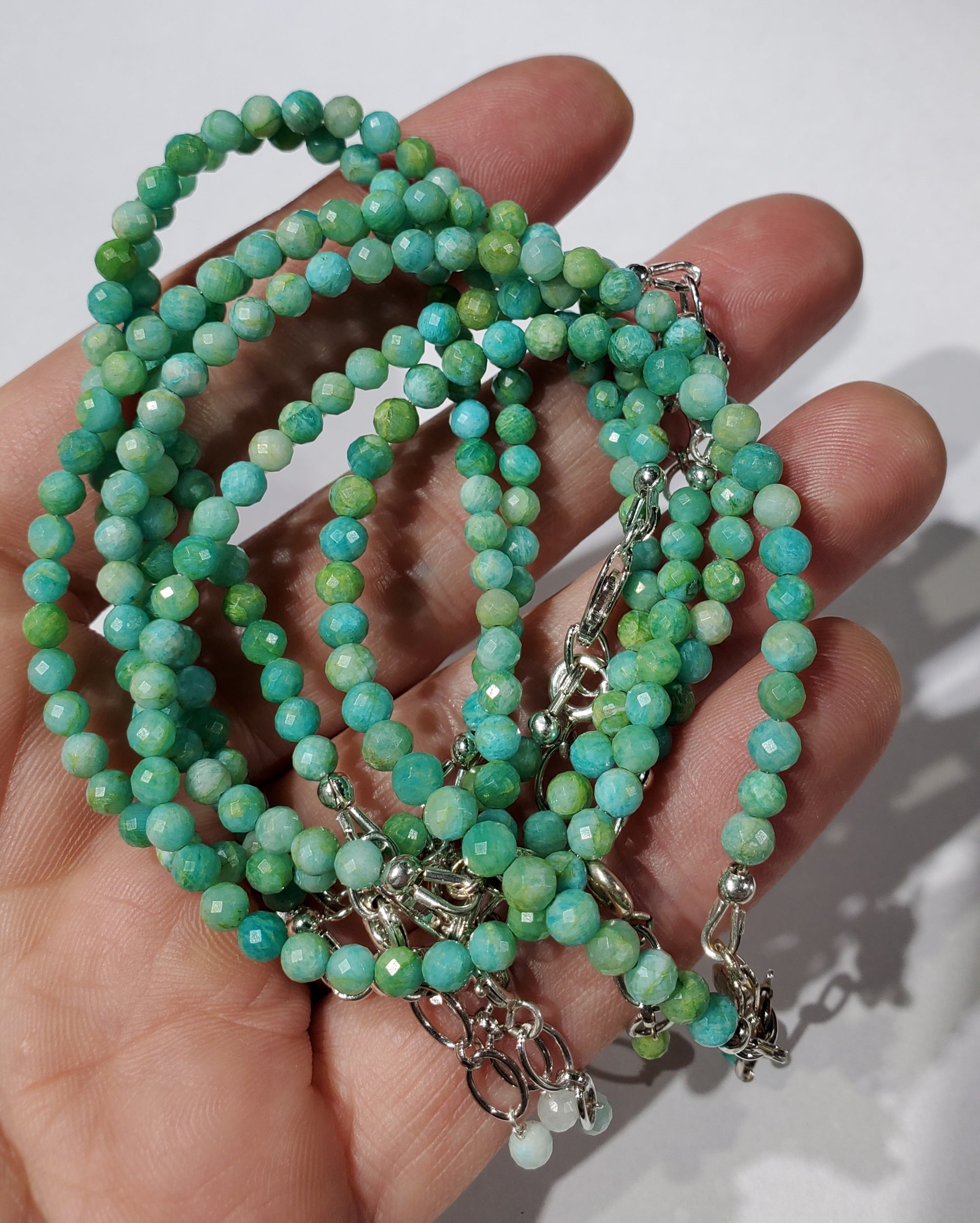 Faceted Amazonite Bracelet