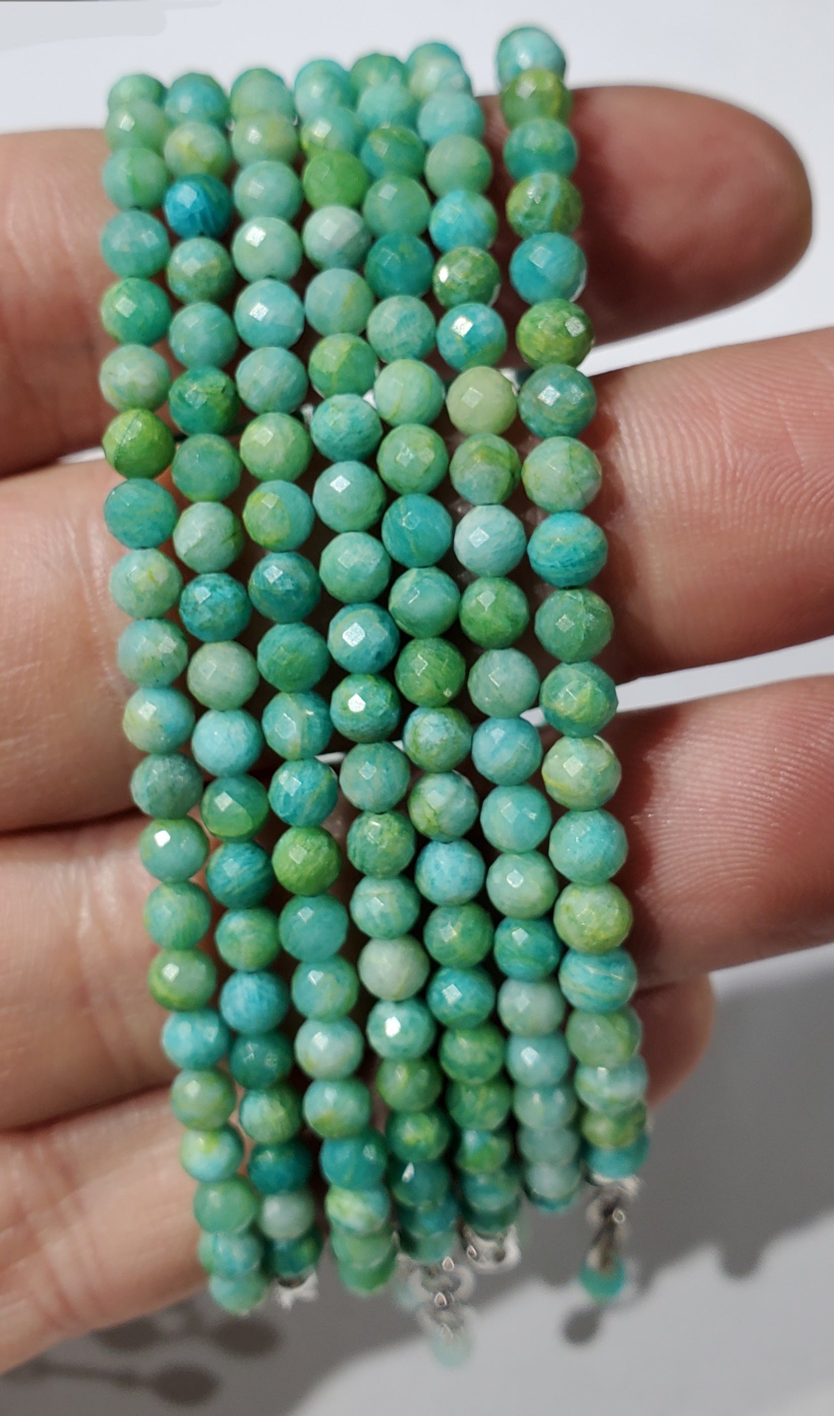 Faceted Amazonite Bracelet