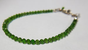 Faceted Chrome Diopside Bracelets, Russia