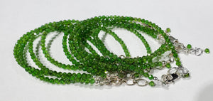 Faceted Chrome Diopside Bracelets, Russia