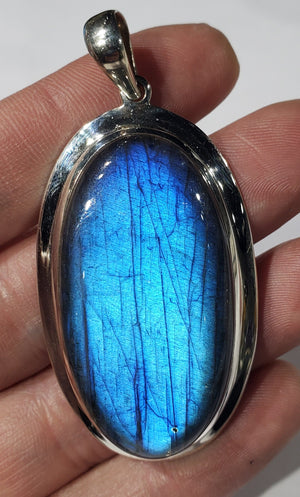 Electric Blue Labradorite Pendant