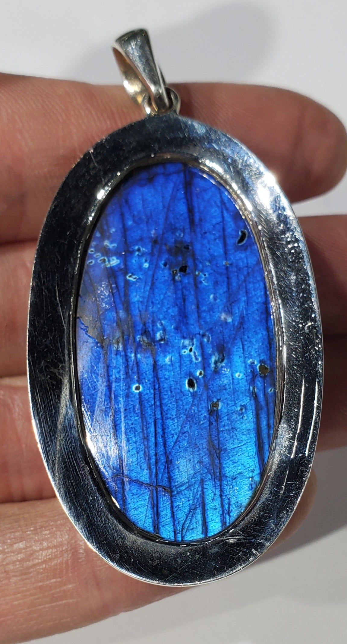 Electric Blue Labradorite Pendant