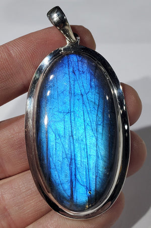 Electric Blue Labradorite Pendant