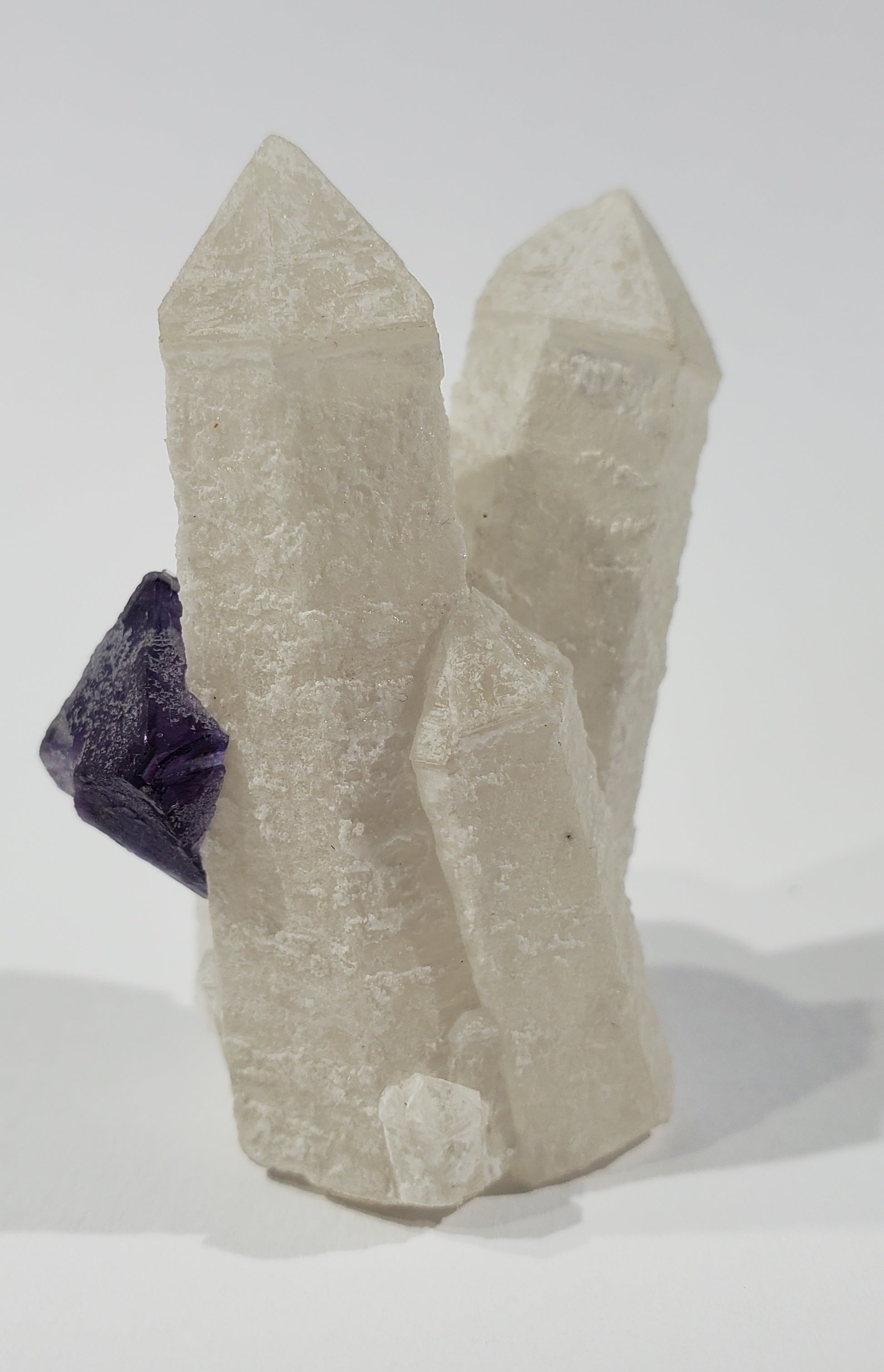 Fluorite on Quartz (China)