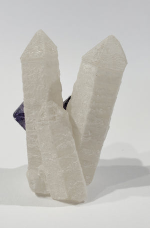 Fluorite on Quartz (China)
