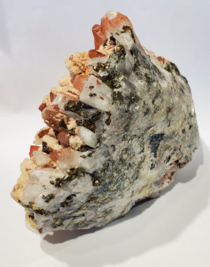 Quartz w/ Hematite, Dolomite, Chalcopyrite (China)