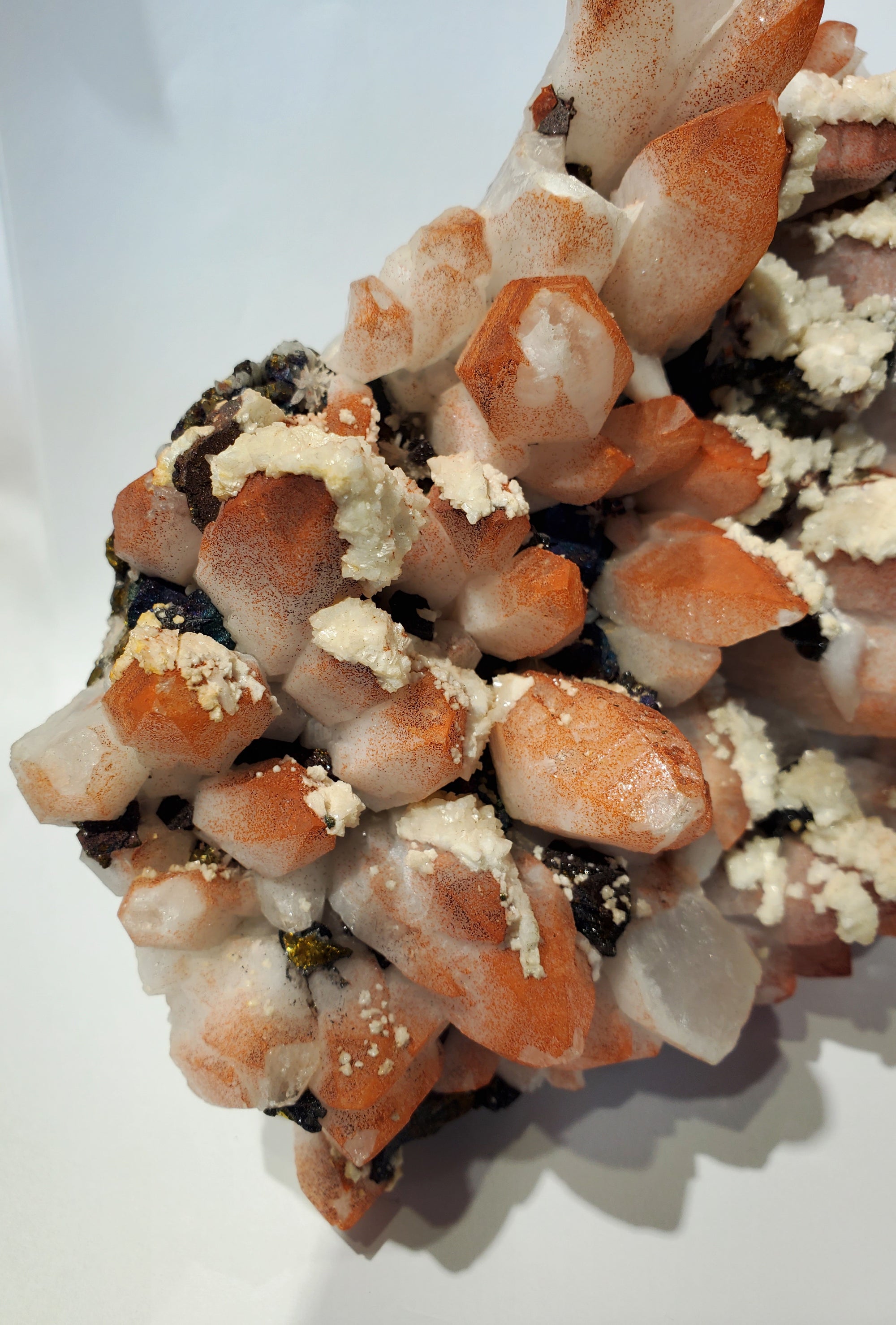 Quartz w/ Hematite, Dolomite, Chalcopyrite (China)