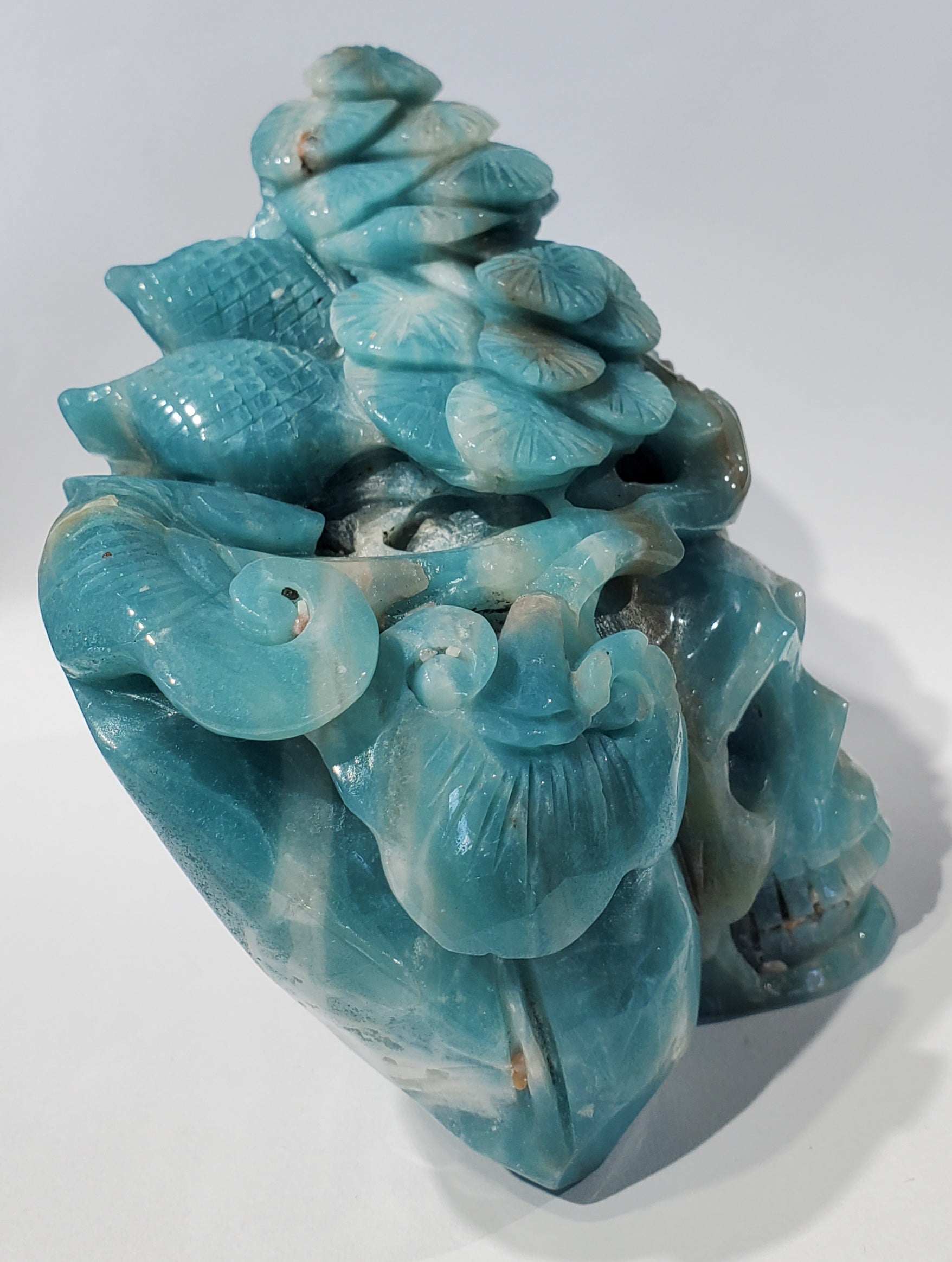 Amazonite Skull Carving