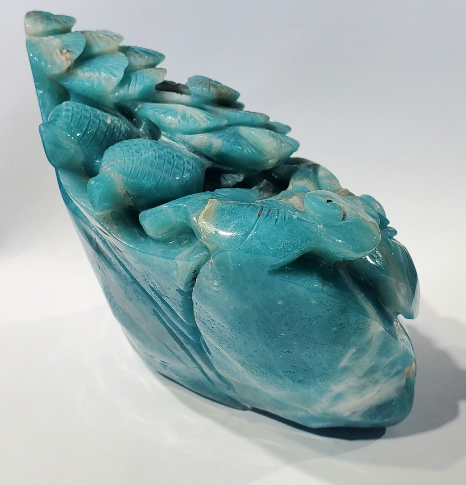Amazonite Skull Carving