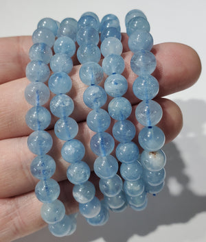 Aquamarine Beaded Bracelet