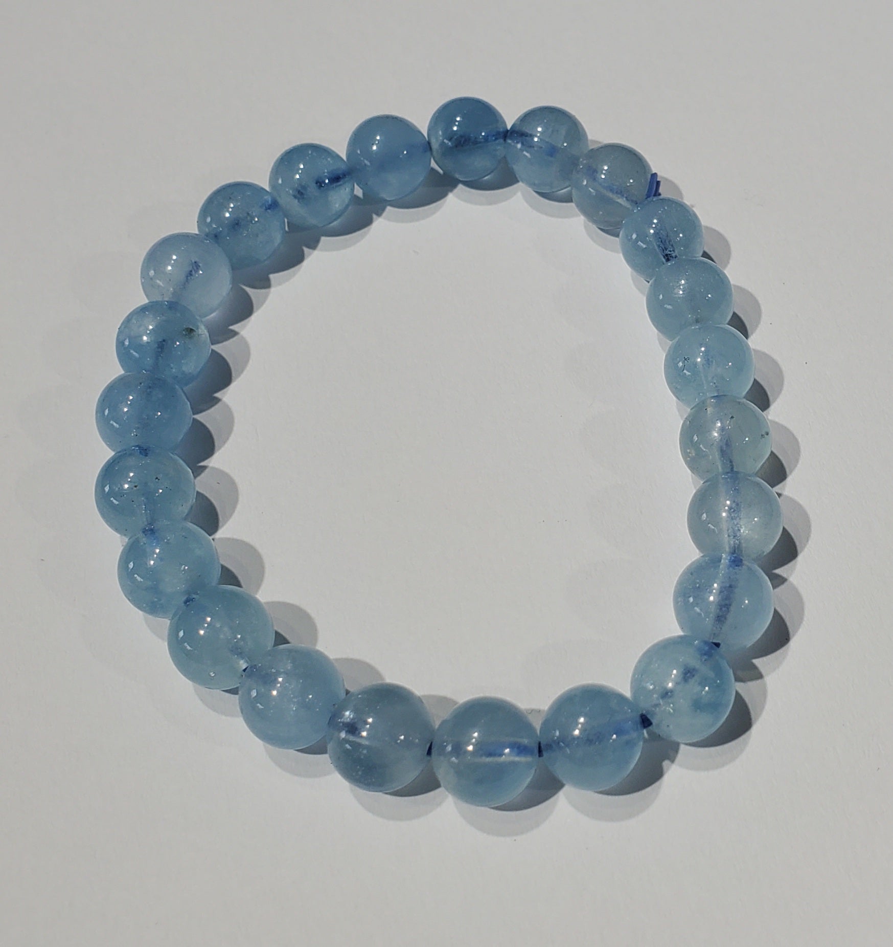 Aquamarine Beaded Bracelet