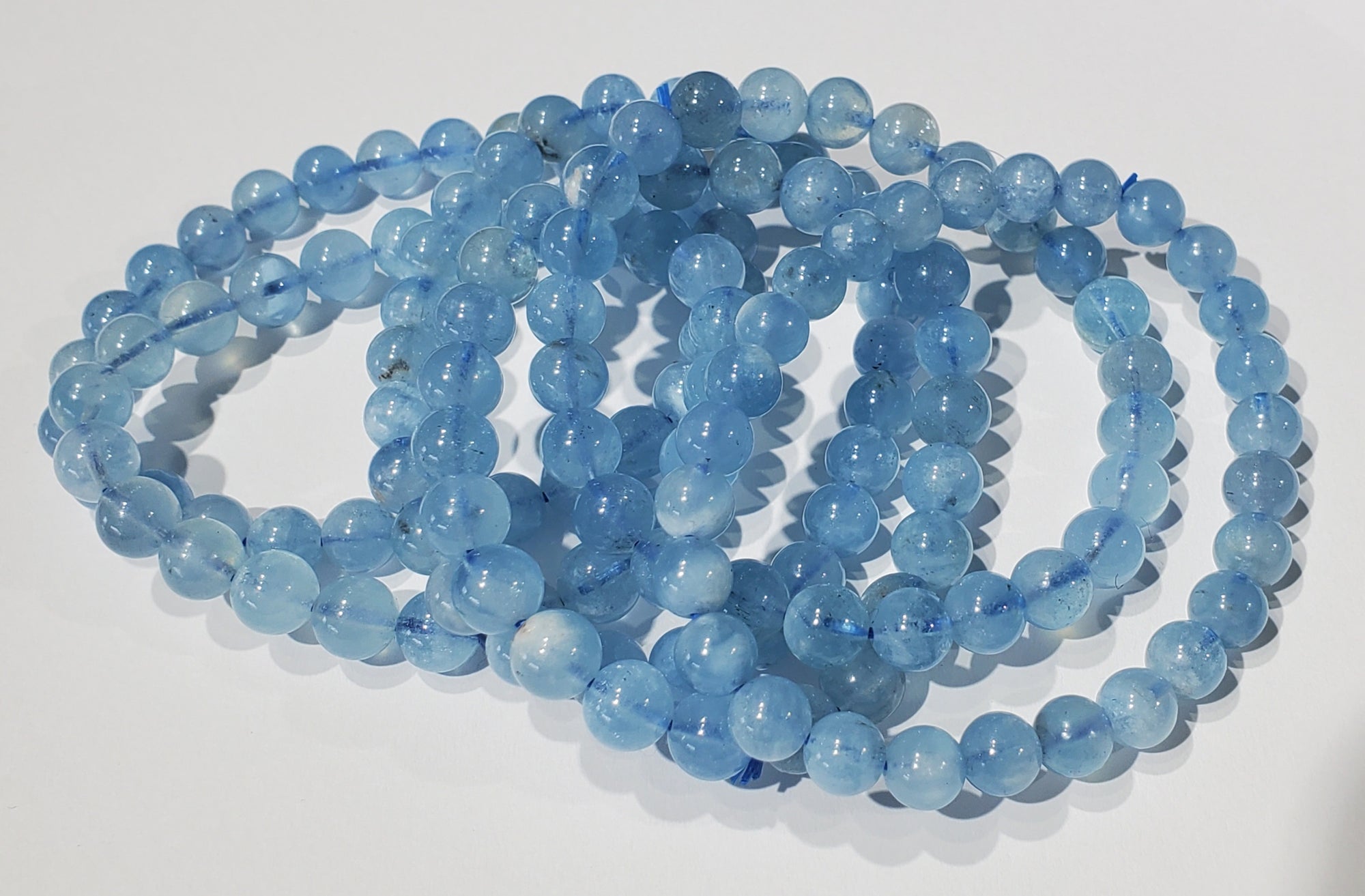 Aquamarine Beaded Bracelet