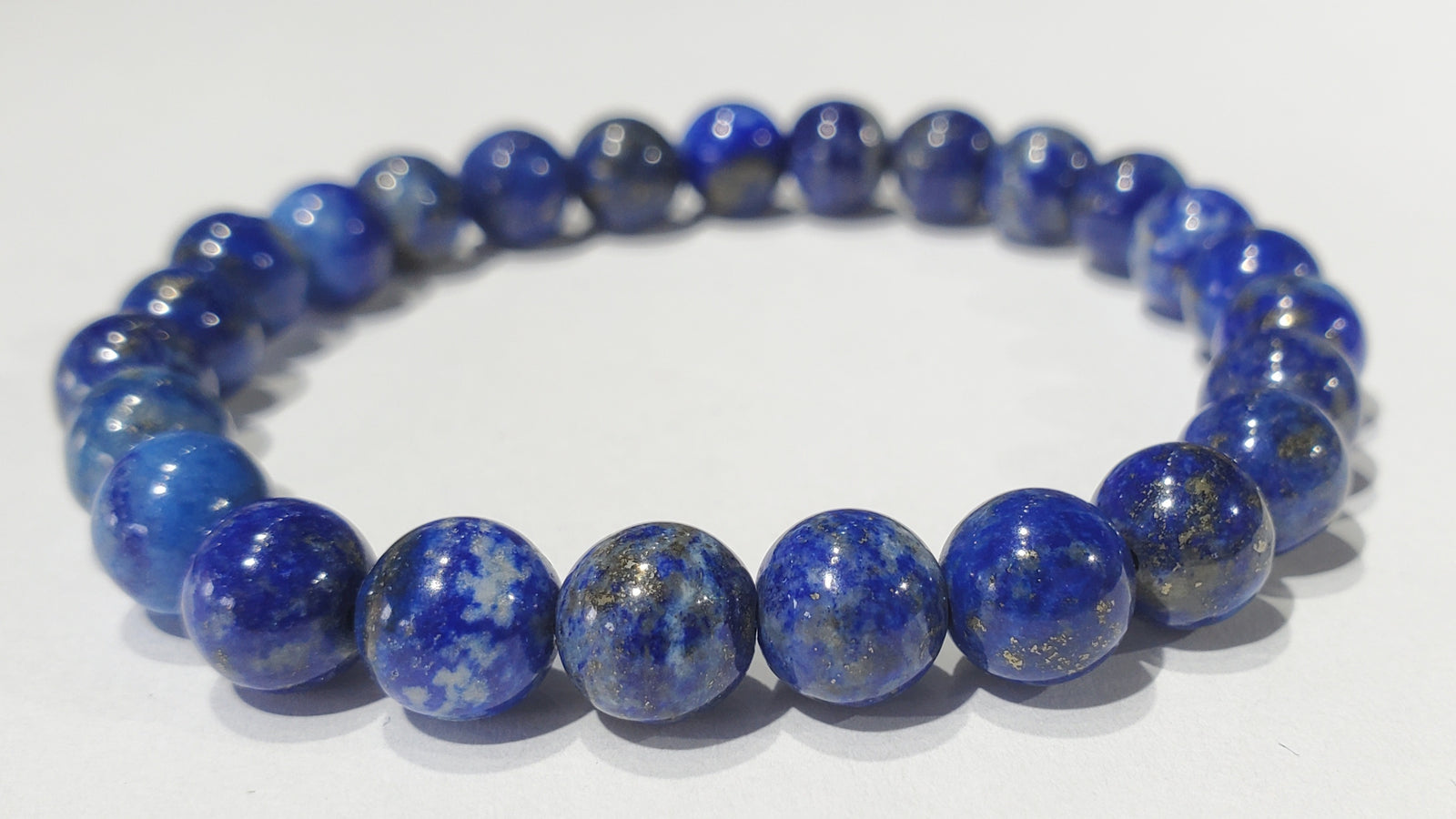 Lapis Lazuli Bead Bracelet 8mm