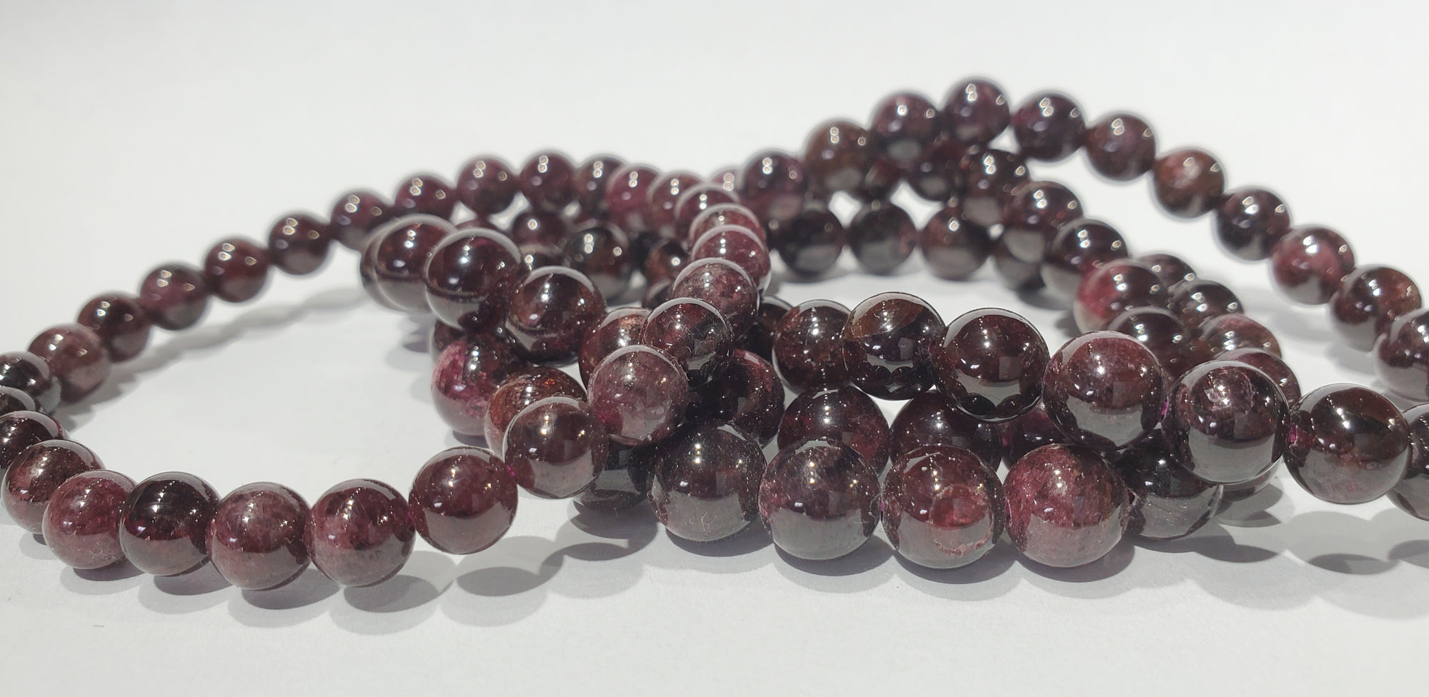 Garnet Beaded Bracelet