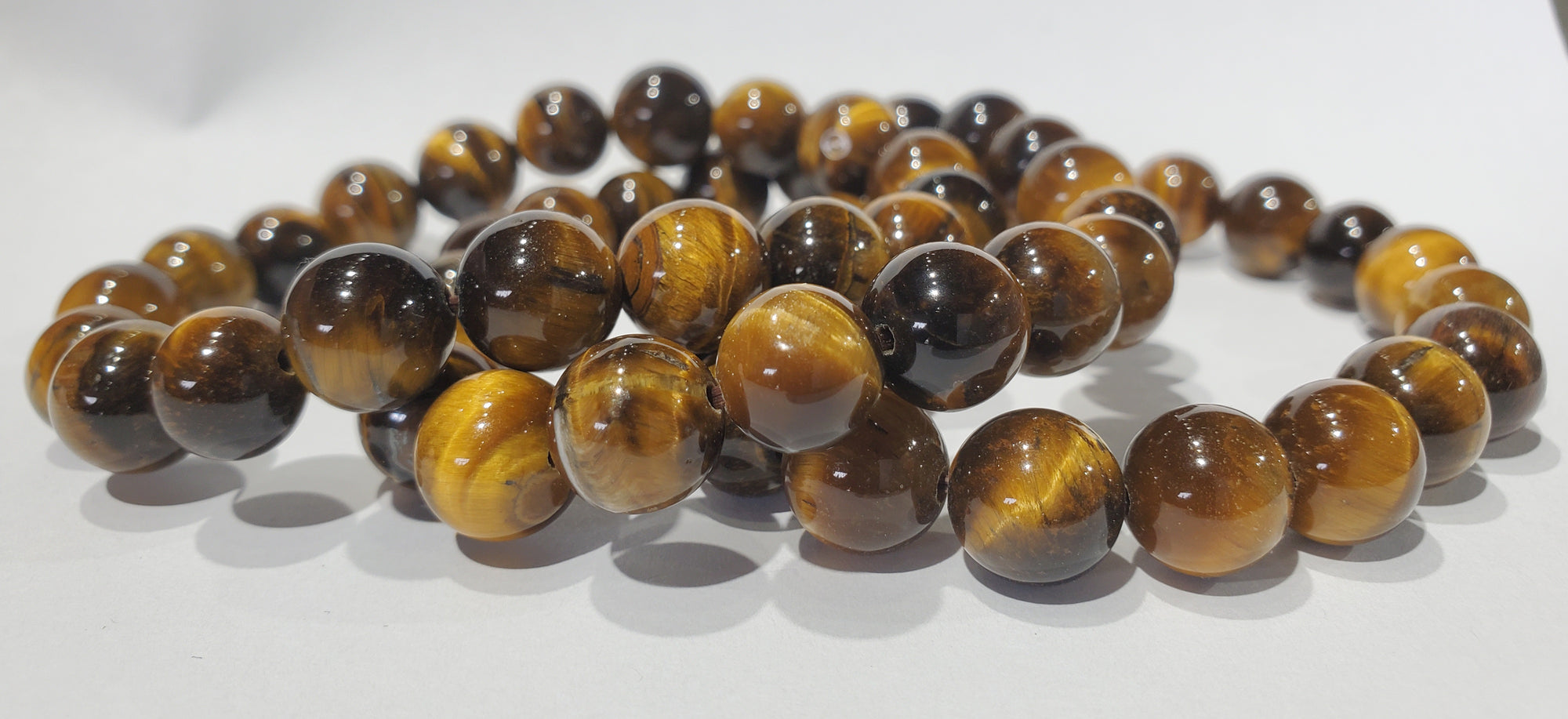 Tiger Eye beaded bracelet (Large)