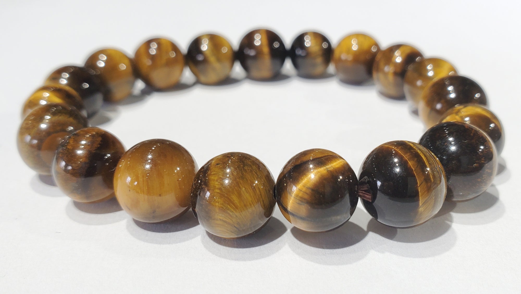 Tiger Eye beaded bracelet (Large)